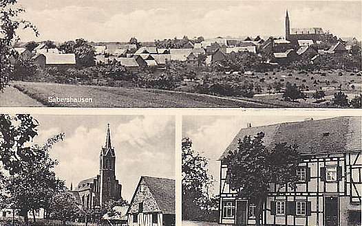 Postkarte Sabershausen
